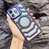 Magnetic Carbon Fiber Grain Frosted Light Phone Case