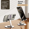 Support de téléphone portable en alliage d'aluminium, pliable et rotatif