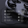 Ear Clip Bone Conduction Headphone Bluetooth-compatible 5.2 HIFI Wireless Earphone Touch Handsfree Sports Noise Cancelling Headset With Mic