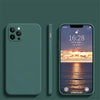 Coque de téléphone portable en silicone liquide à bords droits et à trous fins