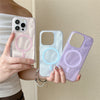Skin-sensitive Color Corrugated Stripe Magnetic Phone Case