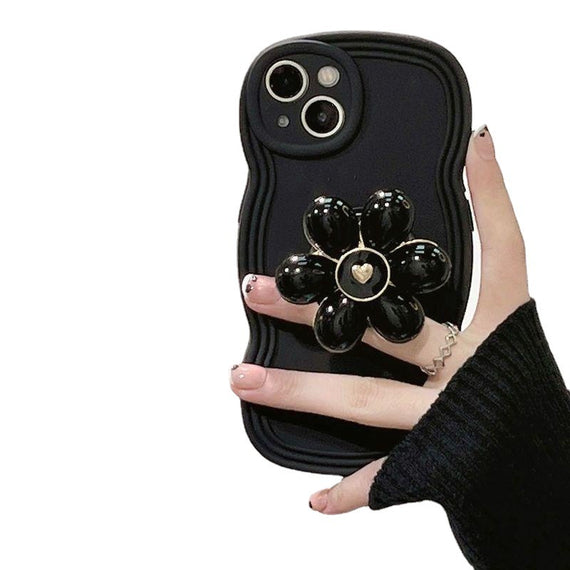 Étui de téléphone à motif floral pour femme