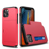 Étui de protection pour téléphone portable, coque coulissante, porte-cartes, deux en un, anti-chute, porte-cartes de crédit