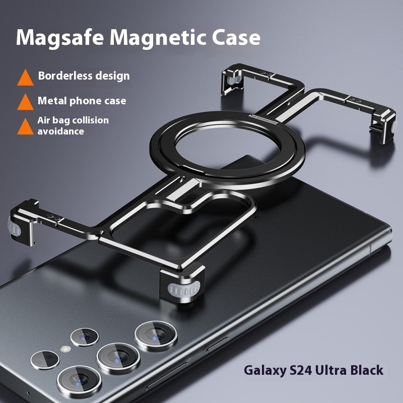 Fallfeste, rahmenlose Magnethalterung aus Metall