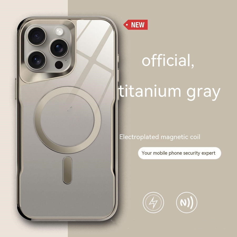 Electroplating Mirror Magnetic Acrylic Phone Case