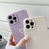 Simple Love Fine Hole Soft Shell Straight Edge Phone Case