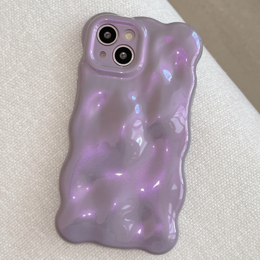 Electroplating Bubble Fashion Solid Color Phone Case