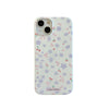Coque de téléphone à imprimé double couche, motif petites fleurs violettes