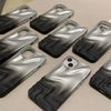 Simple Silver Black Water Ripple Three-dimensional Phone Case