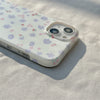 Coque de téléphone à imprimé double couche, motif petites fleurs violettes